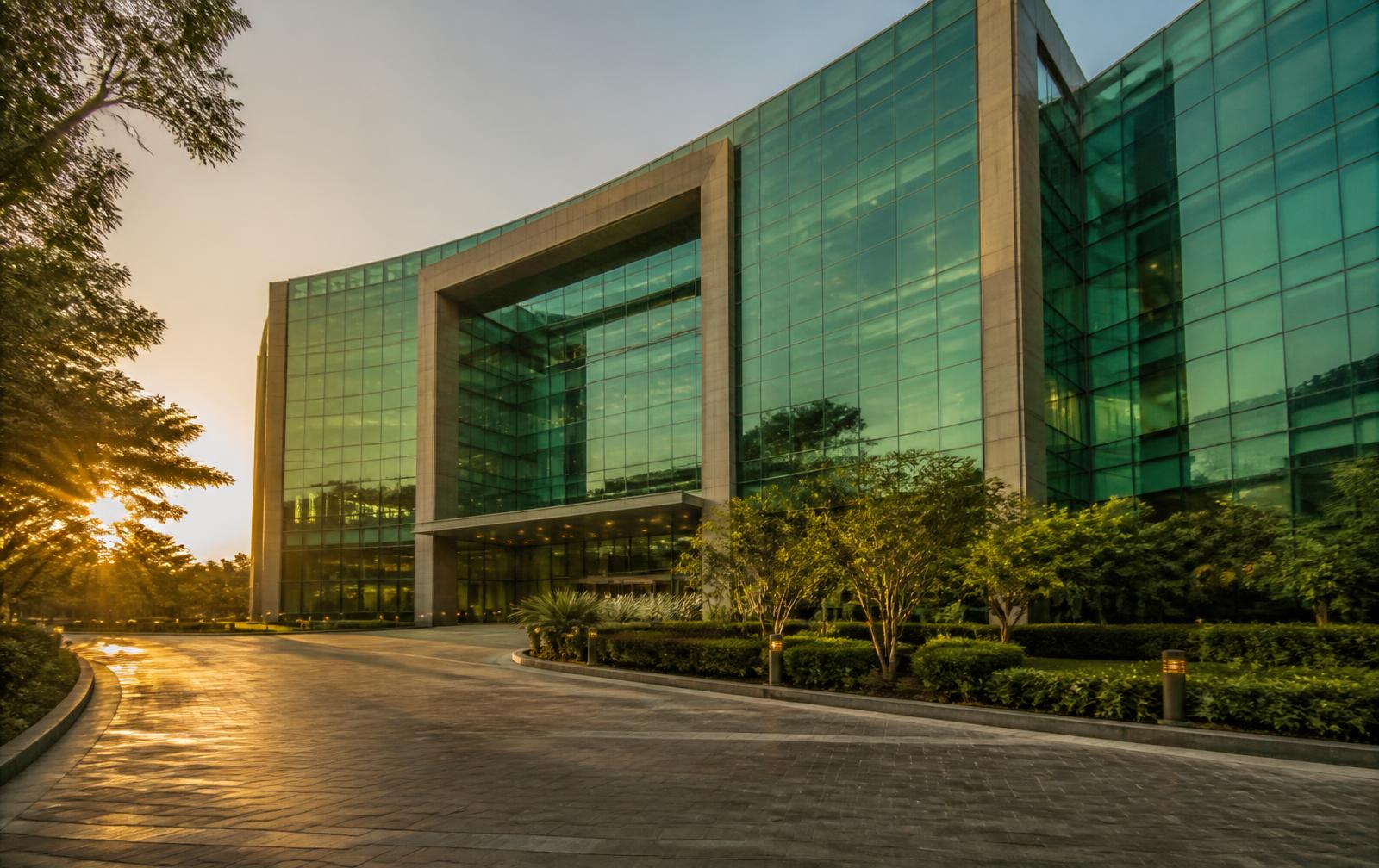 DNM Ventures corporate headquarters in Mumbai at golden hour